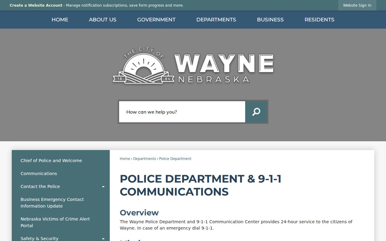 Wayne warrant records Wayne Police Department