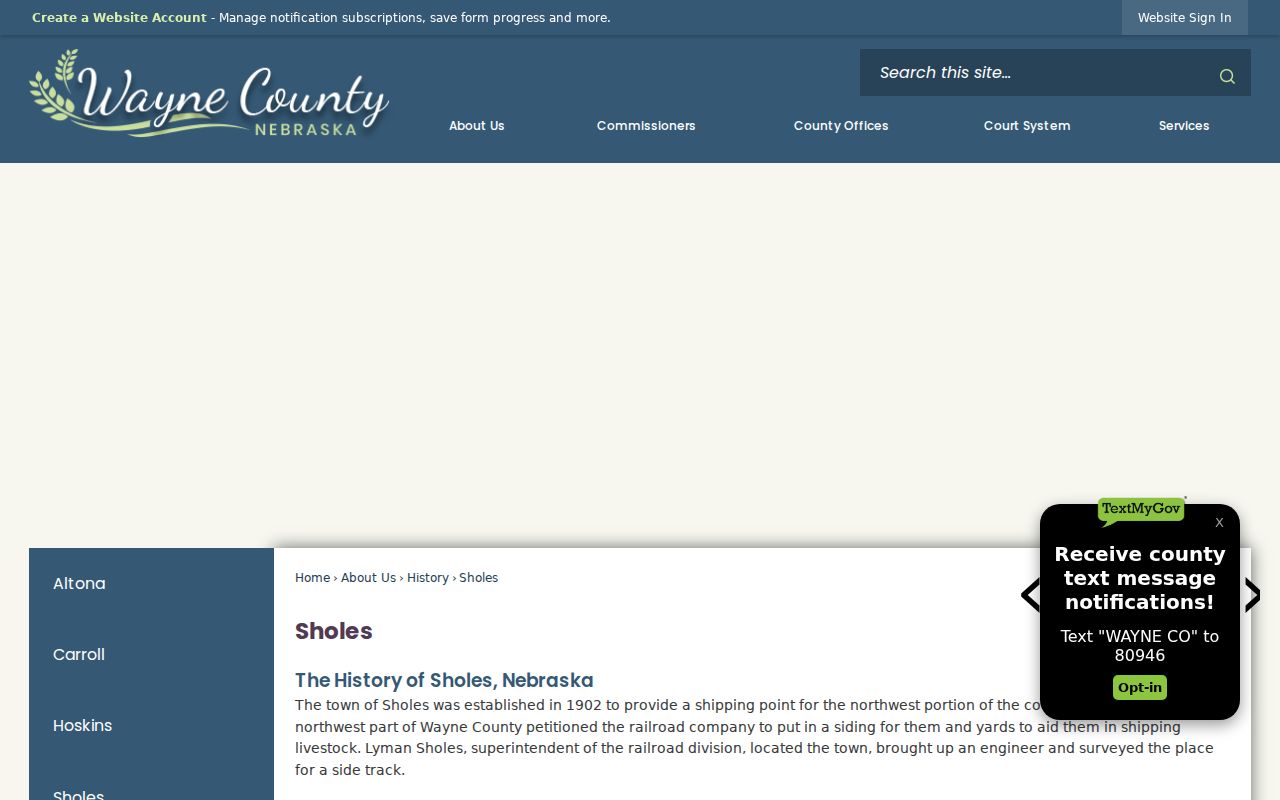 Wayne County warrant records Sholes official context